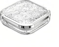 Stylish Pill Organizer Crytal Clear, Waterproof Pill Case for Daily Vitamins, Medicine, Supplements, Travel Pill Box, Cute, Portable with Elegant Design (4 Compartments)