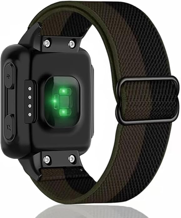 Compatible with Garmin Forerunner 35/30 Band, Nylon Elastic Solo Loop Women Men,Adjustable Replacement Watch Strap for Garmin Forerunner 35 Sport Watchband for SmartWatch