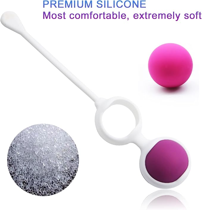 Adorime kegel Exercise Products Balls for Women - Pelvic Floor Strengthening Exercises Device Women Kegel Ball Weighted Exercise Kit for Beginner Tightening Training System (4-Piece Set)