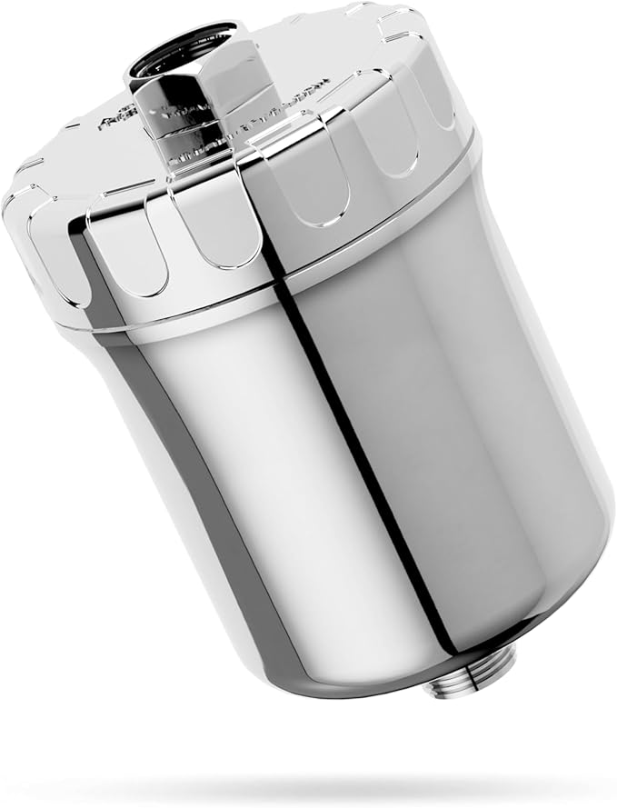 Aquasure 10,000 Gallons High Capacity Shower Filter For Healthier Hair, Skin & Nails | Improves Dry Itchy Skin, Reduce Dandruff, Eczema, Protect Colored Hair (Modern Chrome)