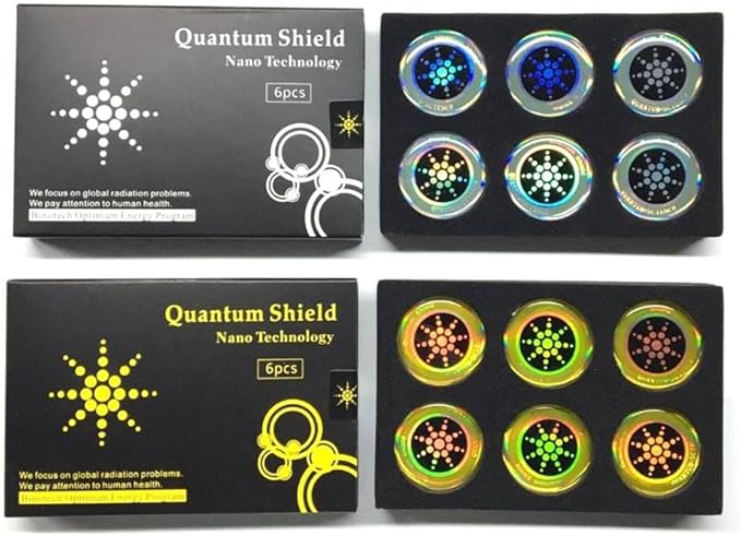 6 Silver EMF Stickers Blocker Neutralize Protection for Cell Phones case and Electronic Devices WiFi 5G