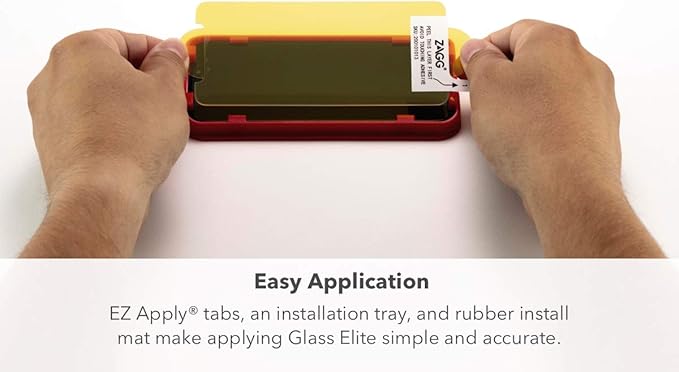 ZAGG Glass Elite Screen Protector - Made for Apple iPhone 11 Pro Max and Xs Max- Case Friendly Screen - InvisibleShield - Impact & Scratch Protection (200103914)