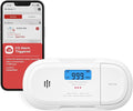 X-Sense Smart Carbon Monoxide Detector, Wi-Fi CO Detector, Real-Time Push Notifications via X-Sense Home Security App, Replaceable Battery, Optional 24/7 Professional Monitoring Service, XC04-WX