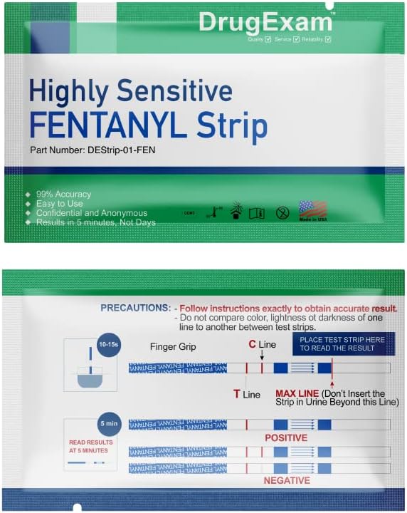 10 Pack - FYN Strips for Rapid Detection, Urinary Drug Testing, One-Step Quick Results, Easy-Read Urine Drug Test Strips.