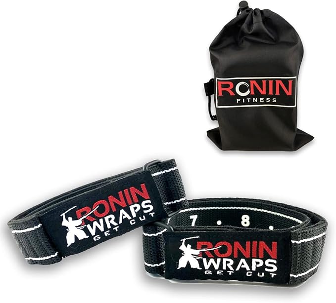 Ronin Wraps Razor Edition | Rigid BFR Occlusion Bands for Upper Body Training | Blood Flow Restriction Workouts