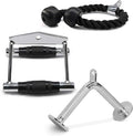 Yes4All Cable Machine Attachment, Row Handles, Tricep Rope, Straight Bar, V Bar, LAT Pulldown Accessories Load 880 LB for Home Gym