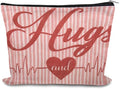 Valentines Day Gift Cosmetic Bag Travel Bag for Cosmetics with Hearts Hug Makeup Bag Pouch Romantic Gifts for Anniversary Toiletry Pouch Gf Presents for Birthday Fiancee Girlfriend Wife Gifts Ideas