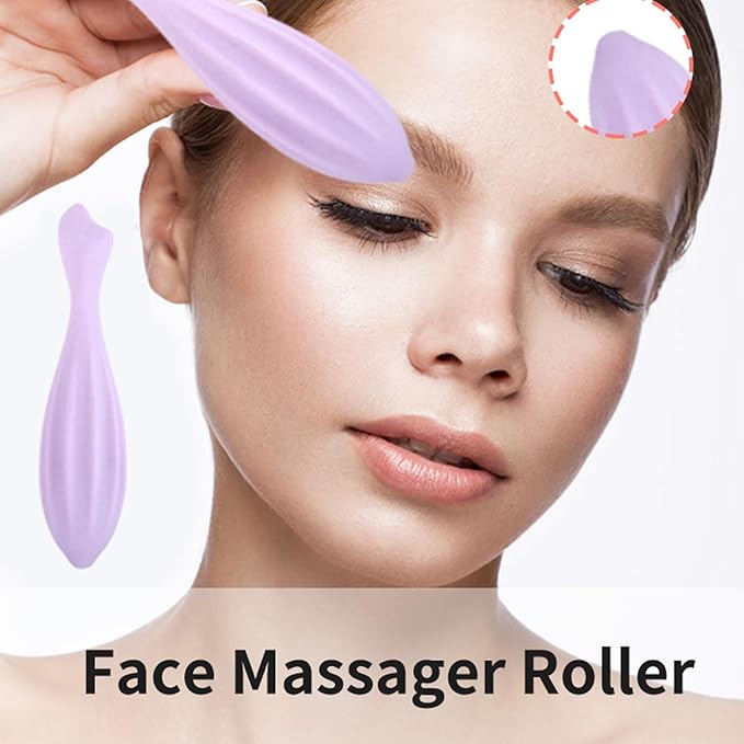 Face Roller, Silicone Skin Care Beauty Lifting Contouring Silicone Face Massage Face Roller