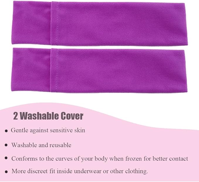 Postpartum Ice Pack, Hot and Cold Pads for After Delivery Essentials, Gel Cooling Pad, Fast Pain Relief Convenient for Perineal Recovery Helps Reduce Swelling (Purple)