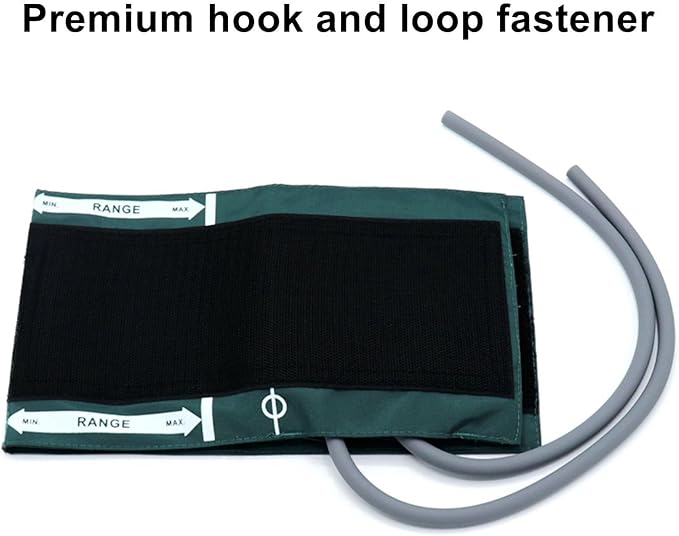 NIBP Cuff with BP18 Connectors for Adult, 25-35 cm Reusable Dual Tube Nylon Replacement BP Cuff with Inner Airbag for Blood Pressure Monitor Machine