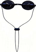 Protective Goggles Half-clear, See-through Glasses,Transparent Eye Protection, 1 Pack, Storage Box Included