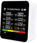 Smart Air Quality Detector, Portable 14 in 1 Indoor Air Quality Monitor with PM2.5 VOCs and Humidity Sensor for Home and Office Use