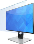 Hanging Anti Blue Light Monitor Screen Protector - Blocks 87% Blue Light & 97% UV, No Installation, 93% HD Clarity, Fits 23-24" Frameless/Bottom Bezel ≤3mm Monitors