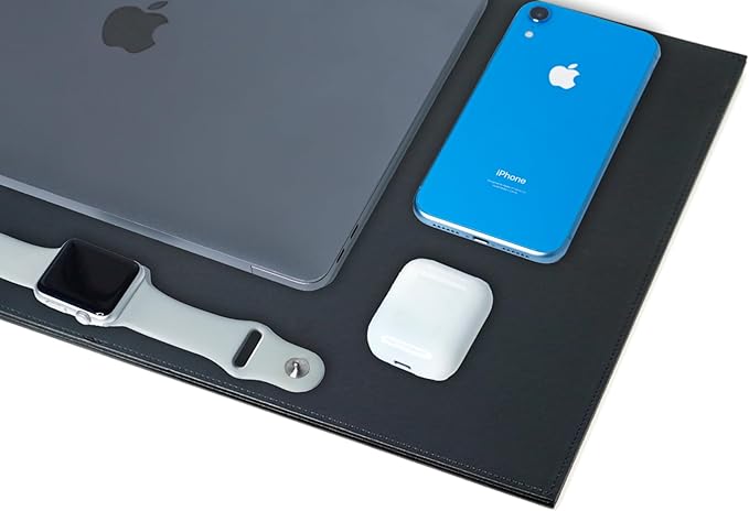 EMF Laptop Tray - Shielding ELF and RF from Computer, Tablets, Cell Phones, Black (8" x 12")