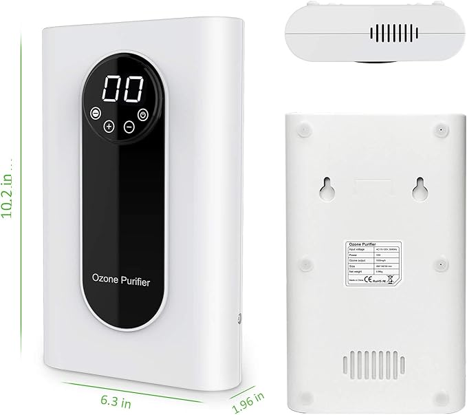 Portable Ozone Generator,1000mg/h Multipurpose Ozone Machine for Air,Water,Food,Home,Office,Hunting