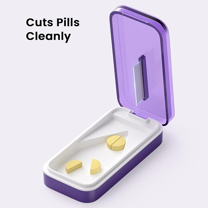 Pill Cutter Splitter for Large or Small Pills, Pill Splitters for Cutting Multiple Pills/Supplement/Medication