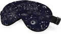Galaxy Constellation Sleep Mask Eye Mask Space Black Blue Sky Star Galaxy Black Sleep Mask Light Blocking Adjustable Smooth Soft Eye Masks for Women Deep Rest Travel