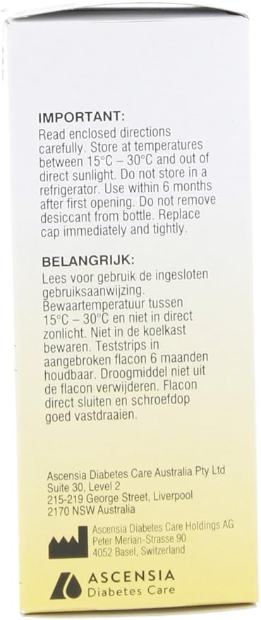 Reagent Strips for Urinalysis, Measure Ketone Levels, 50-Count Box