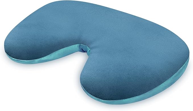 Microwave Heating Pad, Face Eye Mask Microwavable for Dry Eyes, Migraines, Headache, Sinus Pressure Relief and Relaxation, Warm Compress Eye Pillow Heat Pad, Blue