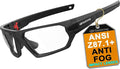 HTS HUNTERSKY Ballistic Tactical ANSI Z87.1+ Impact Protection Anti Fog Shooting Glasses Military Grade Airsoft Range