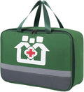 Large Capacity Pill Bottle Organizer Travel Storage Bag Medicine Bag for Medications Vitamin and Medical Supplies, Green