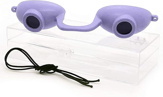Super Sunnies EVO Flex UV Eye Protection, FDA Compliant, Tanning Bed Goggles, Red Light Theraphy Eyeshields with Case