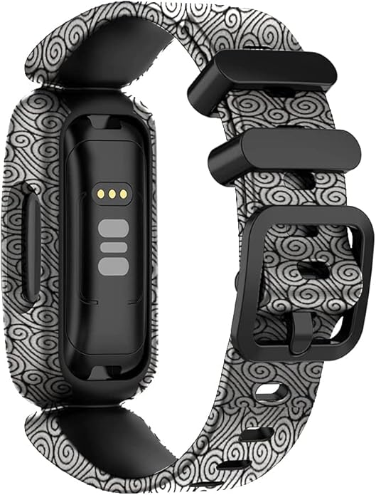 FitTurn Cute Pattern bands Compatible with Fitbit Ace 3 Activity Tracker, Replacement Adjustable Silicone Sport Strap Wristbands Accessories for Ace 3 Tracker