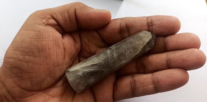 WholesaleGemShop 3 Inch Gemstones Obelisk Tower Jumbo Facet Aura Rock Crystal Natural Polished Earth Wand Spirit
