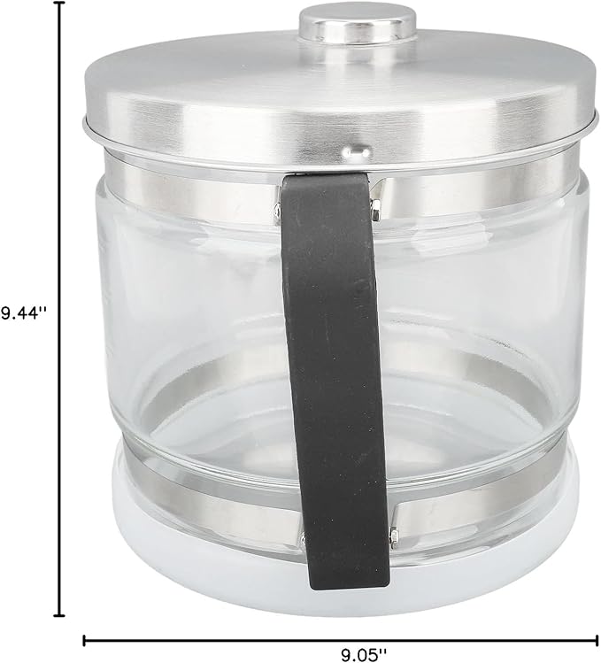 Fabater Glass Carafe, 1 Gallon / 4L Water Jar for Distiller, Replacement Collection Bottle, Compatible With Most Countertop Distillers, Storage for Juice