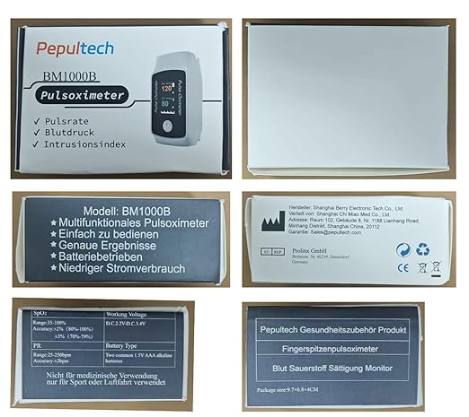 Bluetooth Fingertip Pulse Oximeter with Respiration Pressure,High Accuracy O2 Meter for All Skin, Portable SPO2 & Pulse Rate Monitor for Children Adults,Carry Bag and Lanyard Included