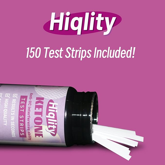Keto Test Strips 150 Count – Ketone Test Strips for Urine, Ketosis Test Strips, Keto IQ Support, Accurate Urine Test Strips for Ketone Tracking