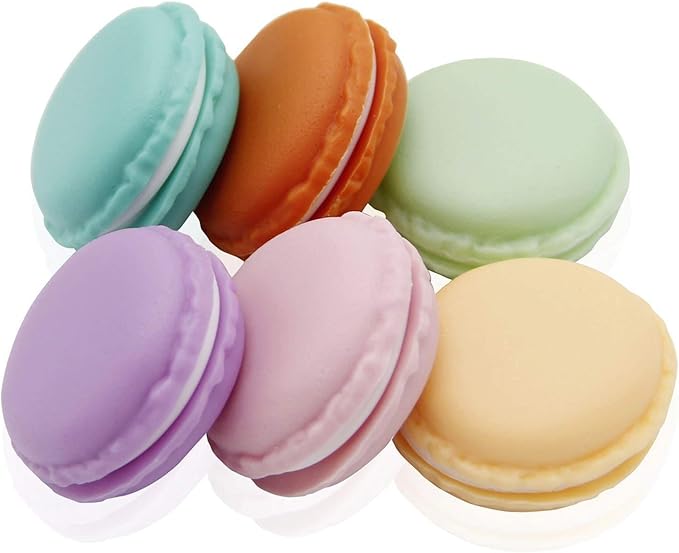Coolrunner Cute Pill Organizer Case - Mini & Colorful Macaron Jewelry Storage Box (14 PCS)