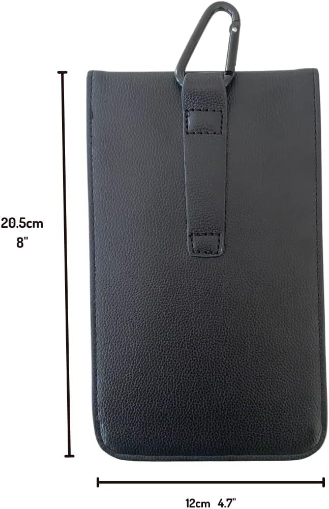 Radia Smart® Cell Phone Faraday Bag, RF Signals Blocking, EMF Protection Phone Case (WiFi, Phones, laptops, Bluetooth, RFID, EMF Radiation) Black