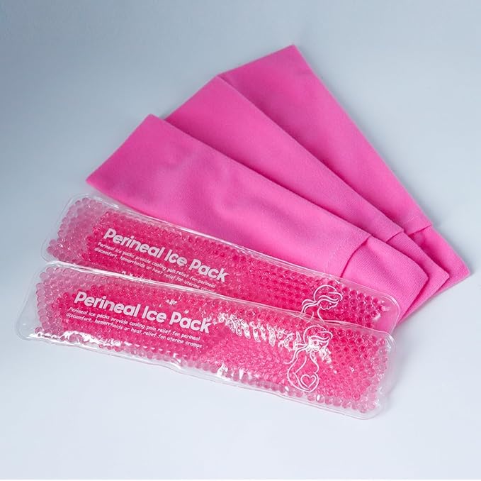 Reusable Perineal Cooling Pad for Postpartum and Hemorrhoid Pain Relief,Instant Perineal Cold Pack,Vaginial Ice Pack for Pain Relief (red-zhuzhu)