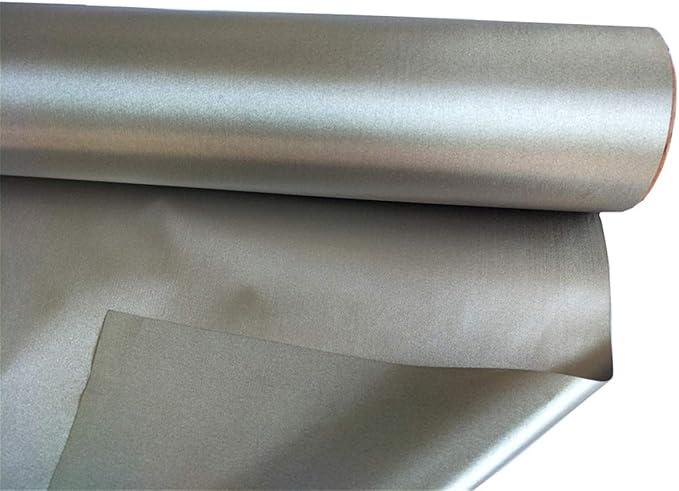 Amradield Soft Conductive Copper Nickel Plated Electricity Magnetic RF Shielding Fabric for Smart Meters 78"x43" inch