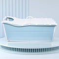 Foldable Bathtub for Adult, Portable Tub for Hot/Ice Bath for Home Camping Travel Shower, 53 x 21 x 20 Inch