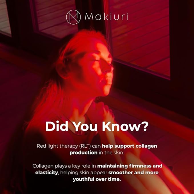 Makiuri Red Light Therapy Panel for Face & Body | 630 nm, 660nm, 810nm, 830nm, 850nm | Clinical Grade Red & Near-Infrared LED Light Therapy (5 Wavelengths) | High Irradiance | Venus (120 LED)