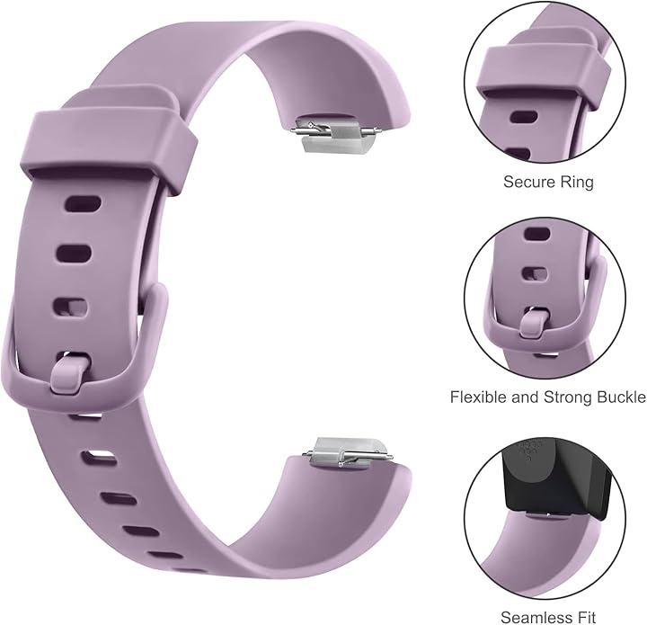 4 Pack Bands Compatible with Fitbit Inspire 2 Bands for Women Men, Adjustable Replacement Sport Wristbands Straps for Fitbit Inspire 2 / Ace 3