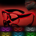 Ainiv Wireless Light Up Glasses 3 Modes LED Luminous Glasses Glow in the Dark for Parties, DJ, EDM, Halloween, Christmas