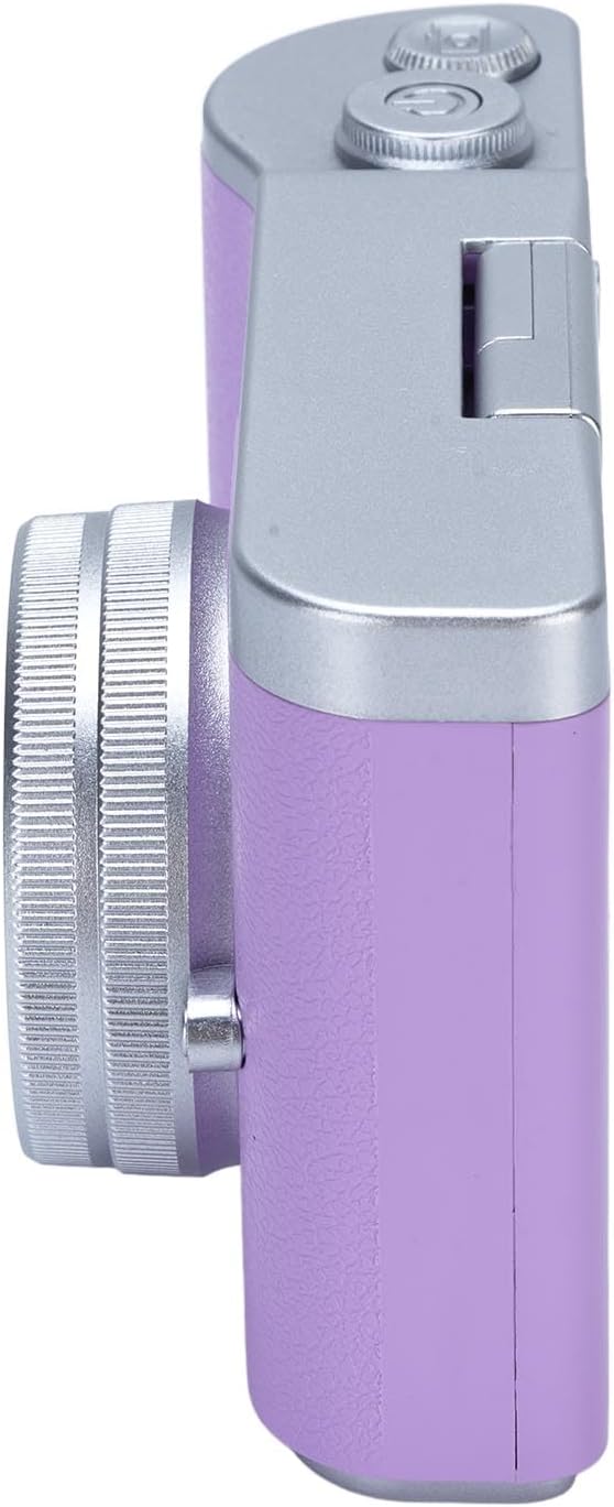 48MP Digital Camera, 1080P Video Camera, 8X Zoom, 2.4 Inch HD Flip Screen, LED Fill Light, Long Battery Life, with Multiple Functions for Entertaining Photography (Purple)