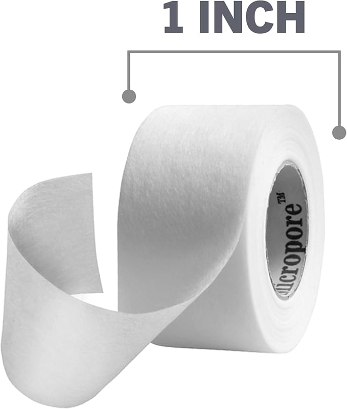 Nexcare Gentle Paper Tape, Medical Paper Tape, Secures Dressings and Lifts Away Gently - 1 In x 10 Yds, 2 Rolls of Tape
