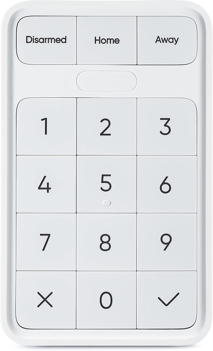 Wyze Home Security System Wireless Keypad,White