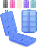 Pill Organizer Medicine Organizer Travel Essentials - Travel Pill Case with Labels, Large Daily Medicine Dispenser