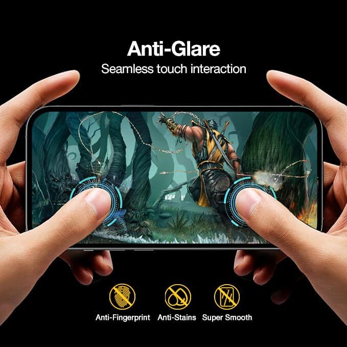 magglass Matte Screen Protector for Samsung Galaxy S24 & Galaxy S25, Anti Glare Tempered Glass with Easy Applicator (6.2")