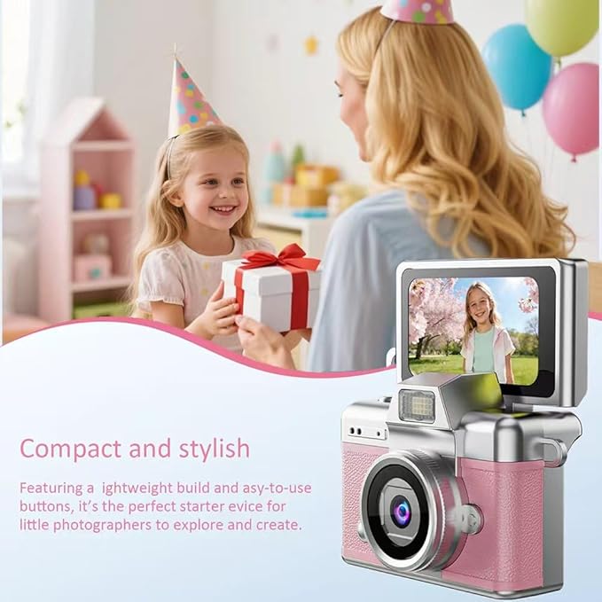Mini Keychain Digital Camera Retro Mini Digital Video Camera Small bodycam 1080P FHD Recording with 0.96" IPS Screen with 6 Retro Filters AVI Format-Ideal for Phone Transfer (Green, 64G)