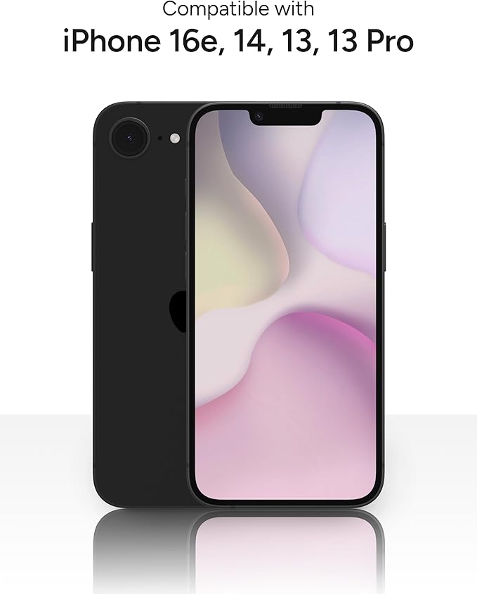 ZAGG Glass Elite Anti-Glare Screen Protector for Apple iPhone 17e/ 16e/ 14/13/ 13 Pro - 5X Shatter Protection, Anti-Fingerprint Technology, InvisibleShield, Easy to Install
