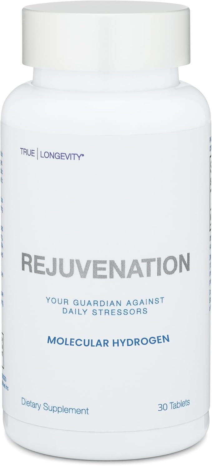 DRINK HRW Rejuvenation Molecular Hydrogen Water Tablets: 12 ppm H2, Patented, USA Made, IHSA-Certified Hydrogen & Magnesium Supplement. Supports Energy, Recovery, Cognitive Function (Unflavored, 30Ct)