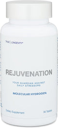 DRINK HRW Rejuvenation Molecular Hydrogen Water Tablets: 12 ppm H2, Patented, USA Made, IHSA-Certified Hydrogen & Magnesium Supplement. Supports Energy, Recovery, Cognitive Function (Unflavored, 30Ct)