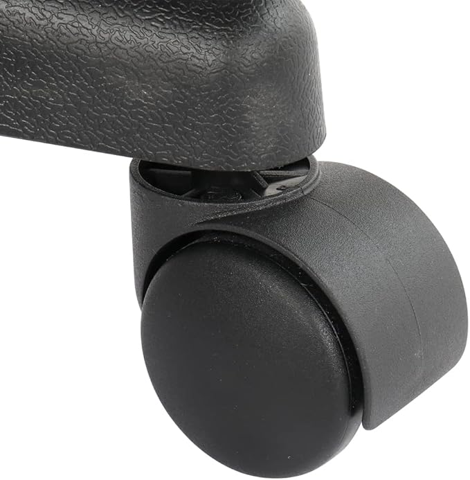 Round Rolling Bar Stool PU Leather with Wheels and Foot Rest, Height Adjustable Task Work Chair for Salon Spa Office Chairs