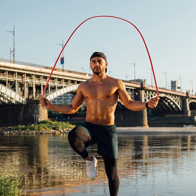 veimia Flow Rope for Fitness High Performance Double Woven Workout Rope Adjustable Flow Jump Rope for Men Women Training Indoor Outdoor Cardio Exercise Rope for beginner